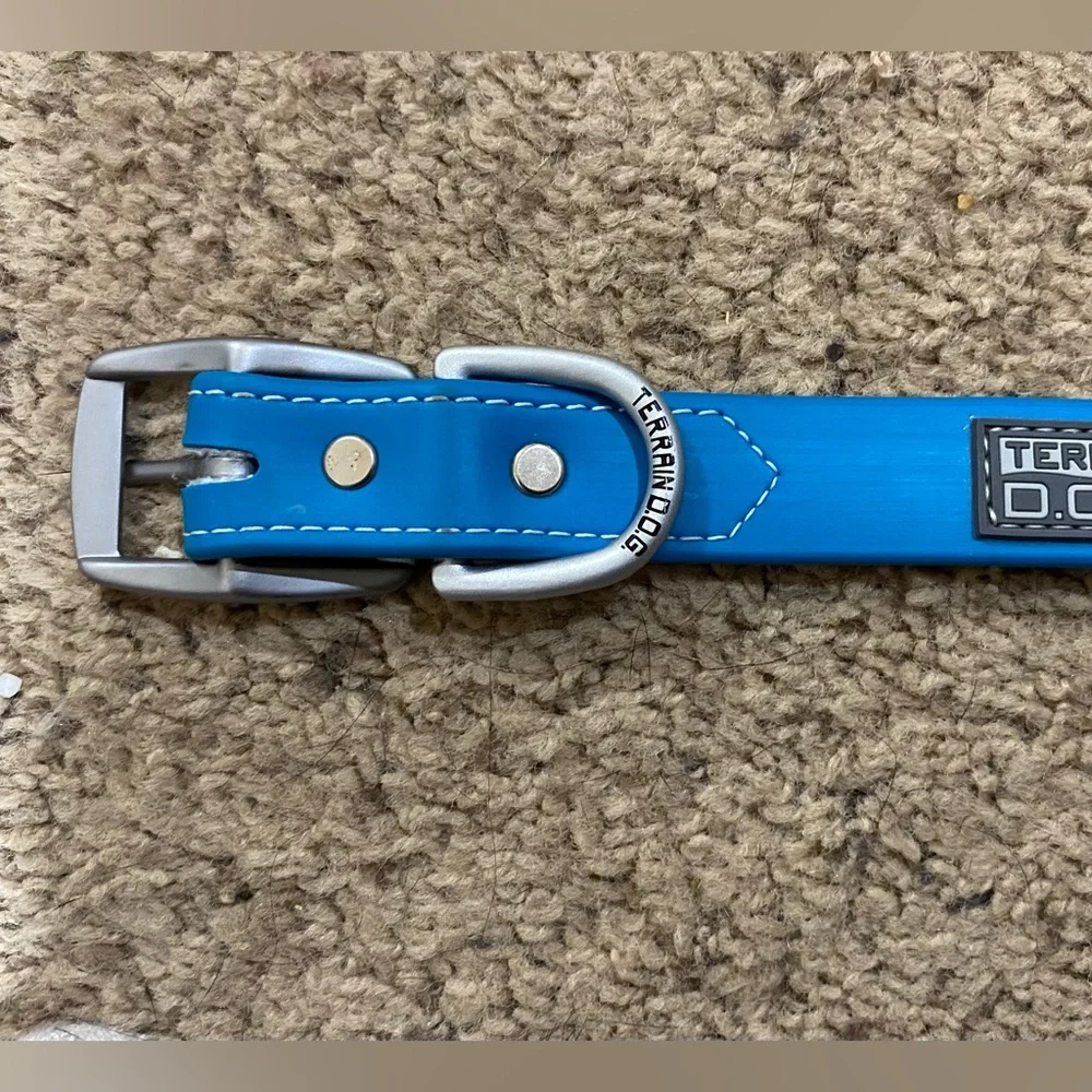 Teal Dig Collar Size 21 inches